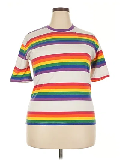 Pre-owned Assorted Brands Short Sleeve T-shirt In Silver