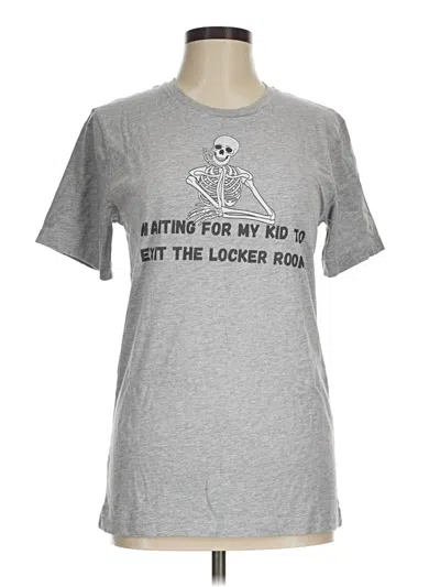 Pre-owned Assorted Brands Short Sleeve T-shirt In Silver