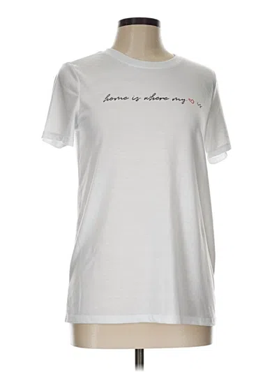 Pre-owned Assorted Brands Short Sleeve T-shirt In Silver
