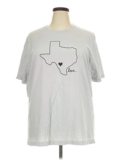 Pre-owned Assorted Brands Short Sleeve T-shirt In Silver