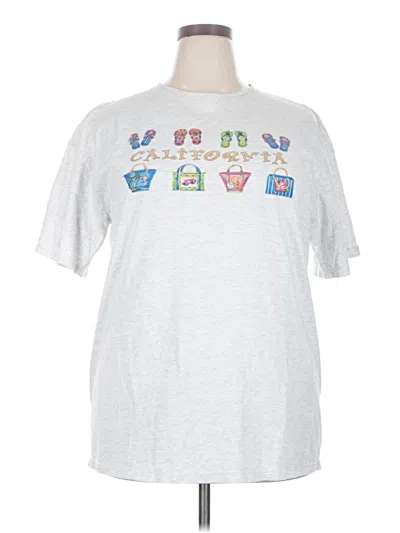 Pre-owned Assorted Brands Short Sleeve T-shirt In Silver