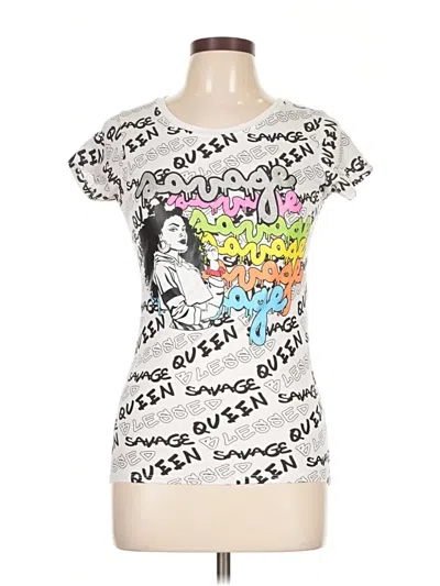 Pre-owned Assorted Brands Short Sleeve T-shirt In Silver