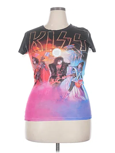 Pre-owned Assorted Brands Short Sleeve T-shirt In Silver