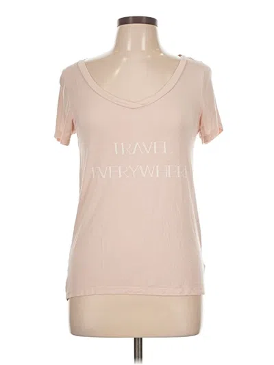 Pre-owned Assorted Brands Short Sleeve T-shirt In Tan