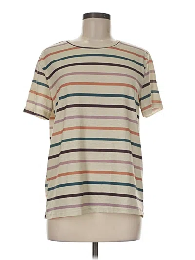Pre-owned Assorted Brands Short Sleeve T-shirt In Tan