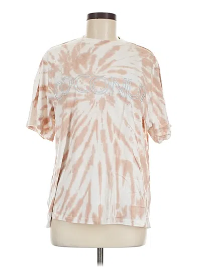 Pre-owned Assorted Brands Short Sleeve T-shirt In Tan