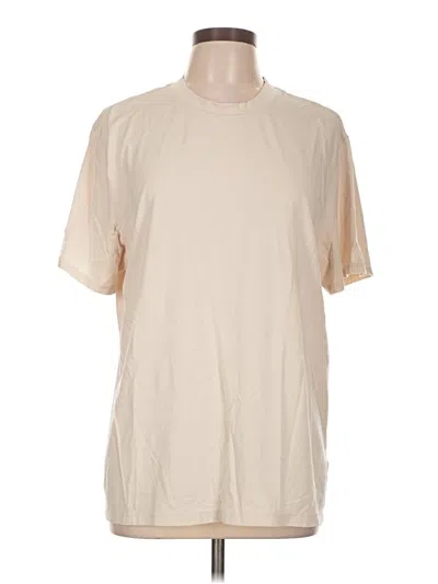 Pre-owned Assorted Brands Short Sleeve T-shirt In Tan