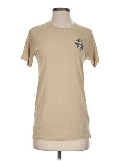 Pre-owned Assorted Brands Short Sleeve T-shirt In Tan