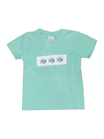 Pre-owned Assorted Brands Kids' Short Sleeve T-shirt In Teal
