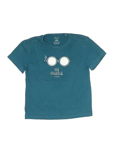 Pre-owned Assorted Brands Kids' Short Sleeve T-shirt In Teal