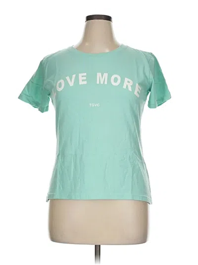 Pre-owned Assorted Brands Short Sleeve T-shirt In Teal