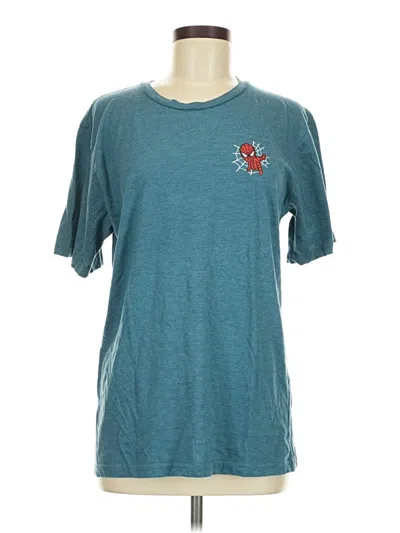Pre-owned Assorted Brands Short Sleeve T-shirt In Teal