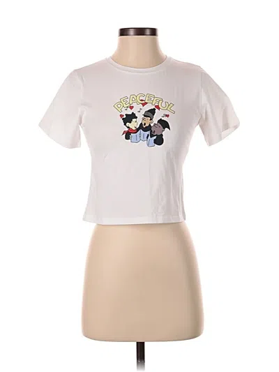 Pre-owned Assorted Brands Short Sleeve T-shirt In White