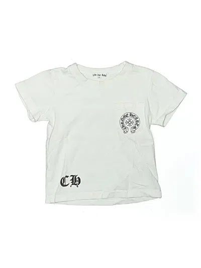 Pre-owned Assorted Brands Kids' Short Sleeve T-shirt In White