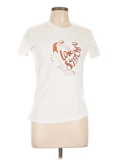 Pre-owned Assorted Brands Short Sleeve T-shirt In White