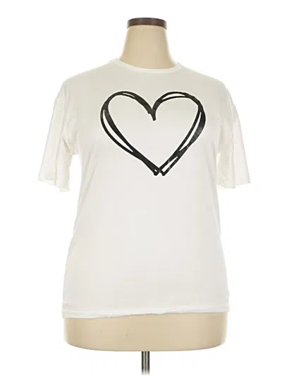 Pre-owned Assorted Brands Short Sleeve T-shirt In White