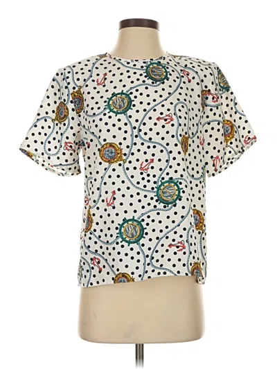 Pre-owned Assorted Brands Short Sleeve T-shirt In White