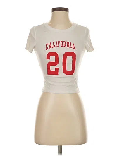 Pre-owned Assorted Brands Short Sleeve T-shirt In White