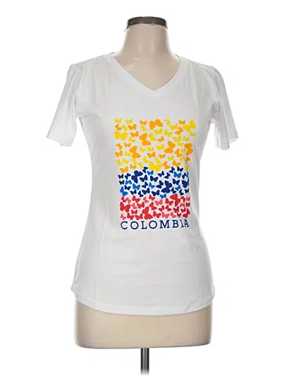 Pre-owned Assorted Brands Short Sleeve T-shirt In White