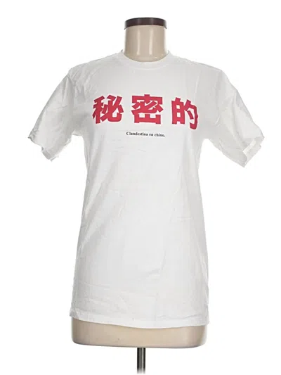 Pre-owned Assorted Brands Short Sleeve T-shirt In White