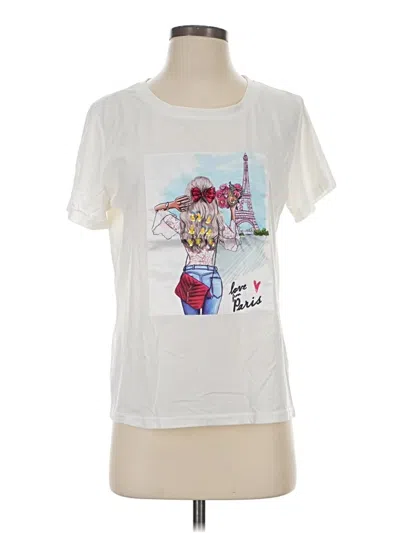 Pre-owned Assorted Brands Short Sleeve T-shirt In White