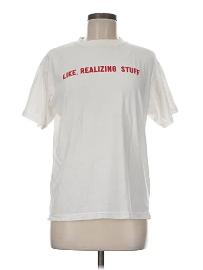 Pre-owned Assorted Brands Short Sleeve T-shirt In White