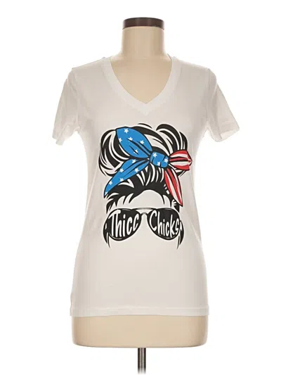 Pre-owned Assorted Brands Short Sleeve T-shirt In White