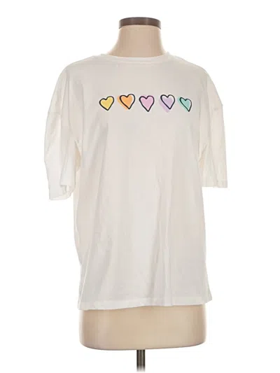 Pre-owned Assorted Brands Short Sleeve T-shirt In White
