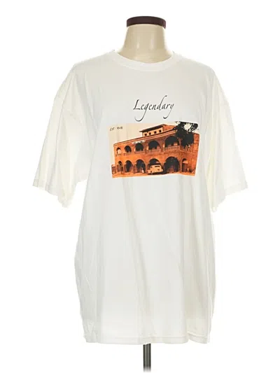 Pre-owned Assorted Brands Short Sleeve T-shirt In White