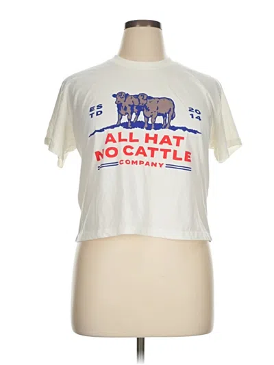 Pre-owned Assorted Brands Short Sleeve T-shirt In White