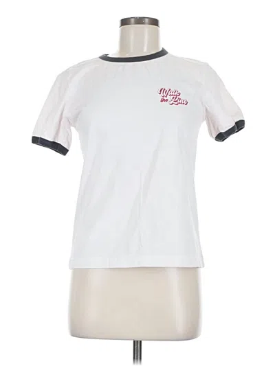 Pre-owned Assorted Brands Short Sleeve T-shirt In White