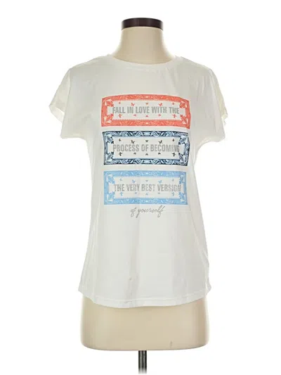 Pre-owned Assorted Brands Short Sleeve T-shirt In White