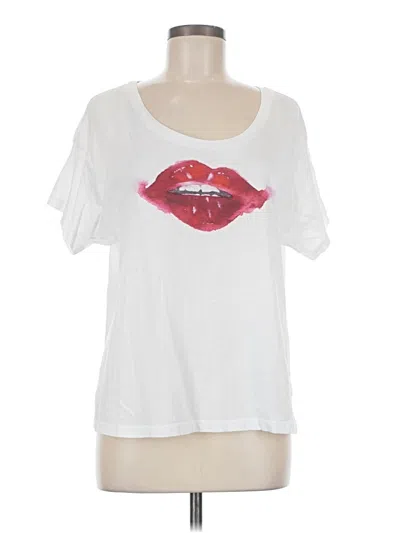 Pre-owned Assorted Brands Short Sleeve T-shirt In White