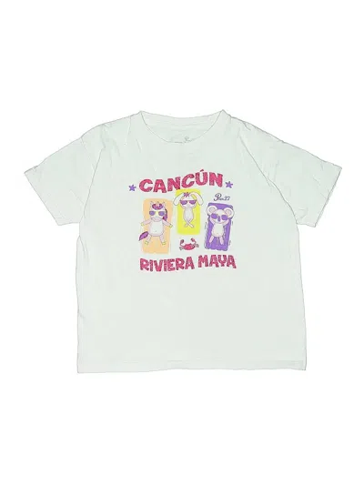 Pre-owned Assorted Brands Kids' Short Sleeve T-shirt In White