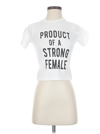 Pre-owned Assorted Brands Short Sleeve T-shirt In White