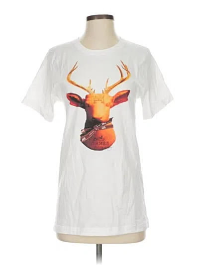 Pre-owned Assorted Brands Short Sleeve T-shirt In White