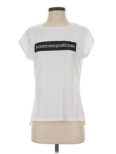 Pre-owned Assorted Brands Short Sleeve T-shirt In White