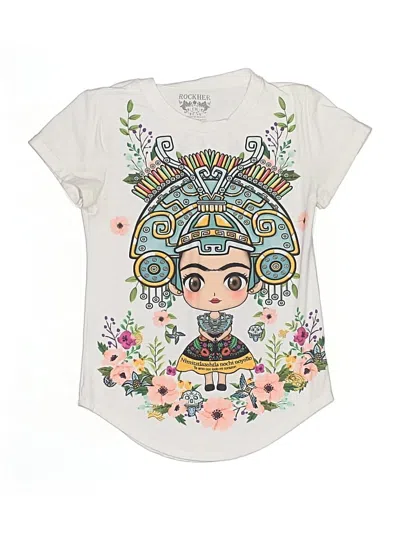 Pre-owned Assorted Brands Kids' Short Sleeve T-shirt In White