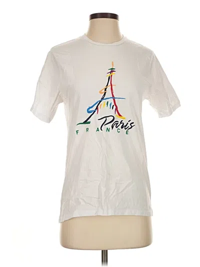Pre-owned Assorted Brands Short Sleeve T-shirt In White