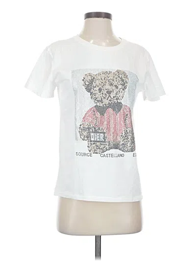Pre-owned Assorted Brands Short Sleeve T-shirt In White