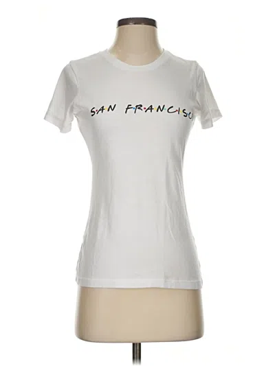 Pre-owned Assorted Brands Short Sleeve T-shirt In White