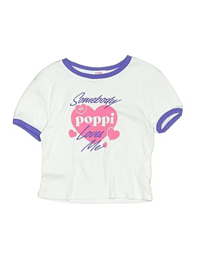 Pre-owned Assorted Brands Kids' Short Sleeve T-shirt In White