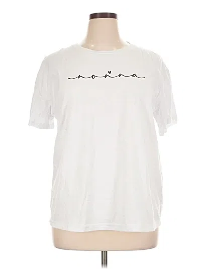 Pre-owned Assorted Brands Short Sleeve T-shirt In White