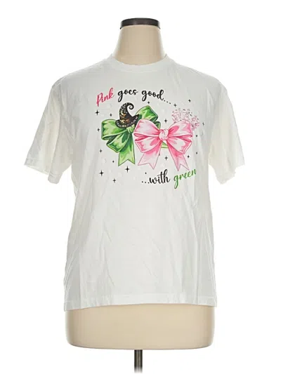 Pre-owned Assorted Brands Short Sleeve T-shirt In White