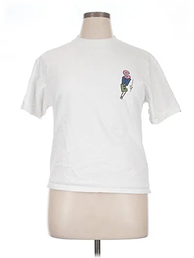 Pre-owned Assorted Brands Short Sleeve T-shirt In White