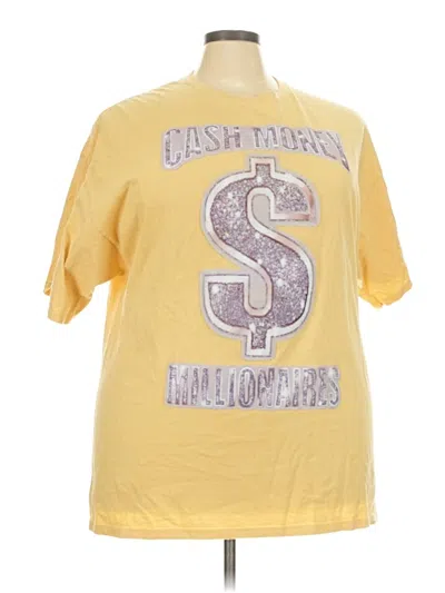 Pre-owned Assorted Brands Short Sleeve T-shirt In Yellow