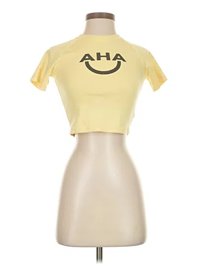 Pre-owned Assorted Brands Short Sleeve T-shirt In Yellow