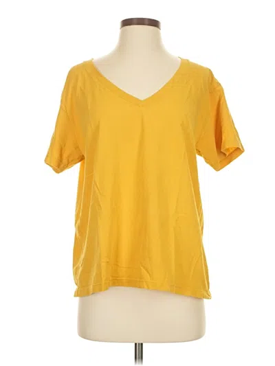 Pre-owned Assorted Brands Short Sleeve T-shirt In Yellow