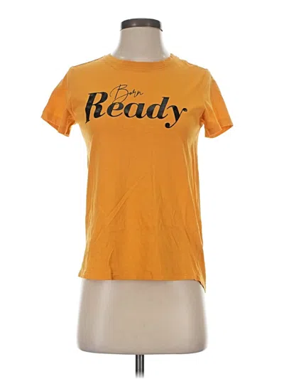 Pre-owned Assorted Brands Short Sleeve T-shirt In Yellow