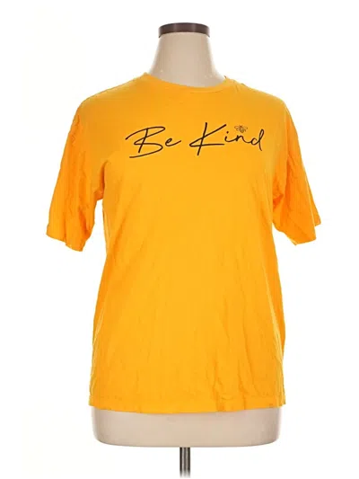Pre-owned Assorted Brands Short Sleeve T-shirt In Yellow